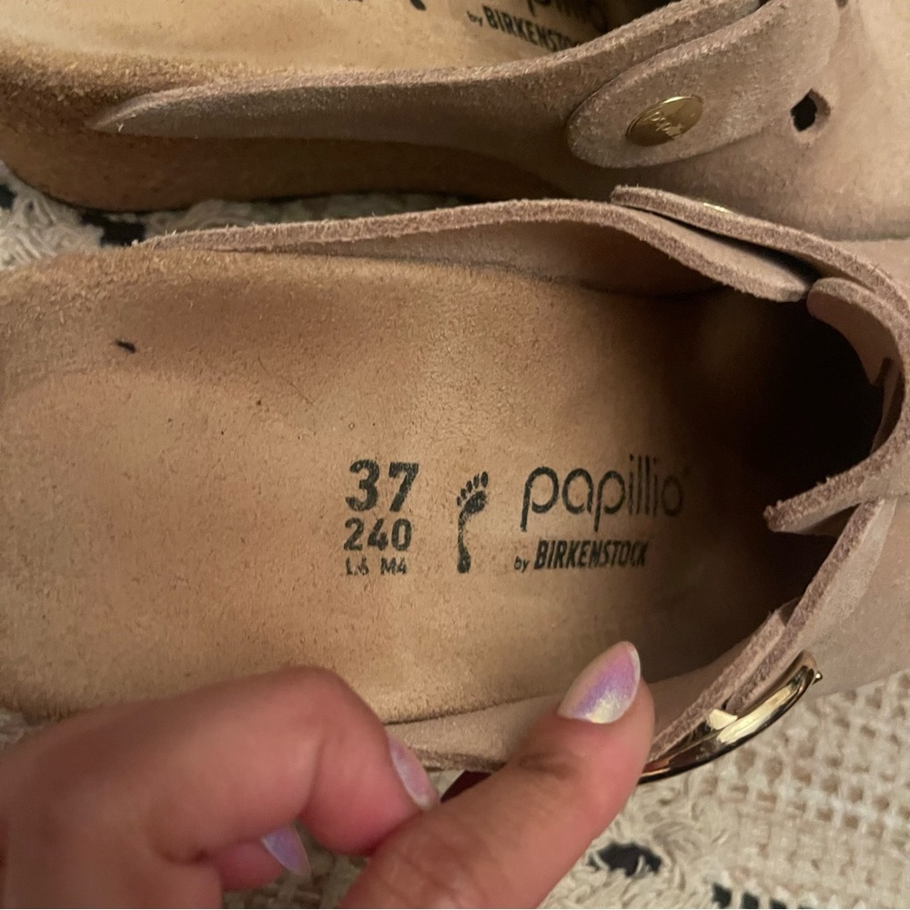 Birkenstock | Fanny Suede Cork Heel Mule 37 - Picture 4 of 8